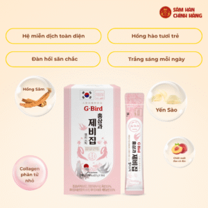 Hồng sâm yến sào G-BIRD (20g x 30 stick dạng thạch) - DKG